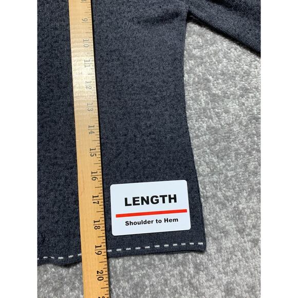 Silvia Novelli Button Front Cardigan Women Size M Gray Merino Wool Italy Made - Picture 10 of 12